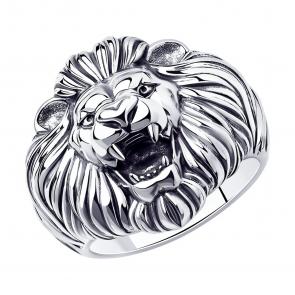 Кольцо из черненого серебра SOKOLOV 95010161 фото