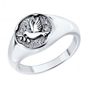 Кольцо из черненого серебра SOKOLOV 95010224 фото