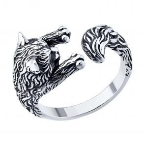 Кольцо из черненого серебра SOKOLOV 95010232 фото