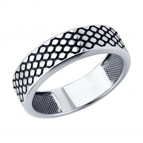 Кольцо из черненого серебра SOKOLOV 95010236 фото