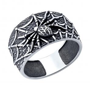 Кольцо из черненого серебра SOKOLOV 95010237 фото