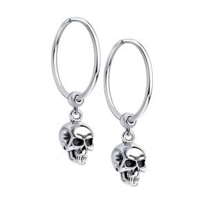 Серьги-трансформеры из черненого серебра SOKOLOV 95020079 фото