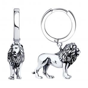 Серьги из черненого серебра SOKOLOV 95020124 фото