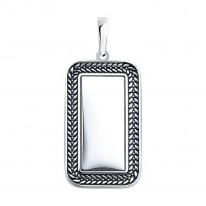 Подвеска из черненого серебра SOKOLOV 95030288 фото