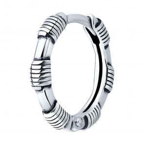 Одиночная серьга из чернёного серебра SOKOLOV 95170016 фото