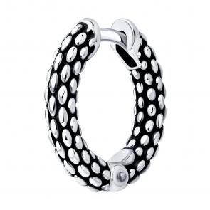 Одиночная серьга из  черненого серебра SOKOLOV 95170018 фото