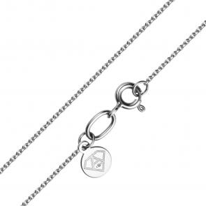 Цепь плетение Якорное из белого золота АЛЬКОР с бриллиантом 95437-200 фото