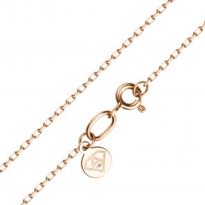 Золотая цепь плетение Якорное АЛЬКОР с бриллиантом 95439-100 фото