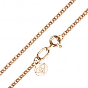 Золотая цепь плетение Якорное АЛЬКОР с бриллиантом 95440-100 фото