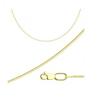 Цепь плетение Снейк (Тонда) из лимонного серебра SOKOLOV 958010408 фото