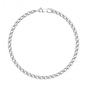 Серебряный браслет плетение Двойной Ромб Diamant 96-150-22040-1 фото