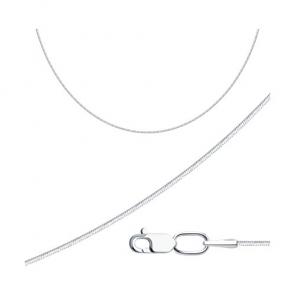 Серебряная цепь плетение Снейк (Тонда) Diamant 96-180-01030-37 фото