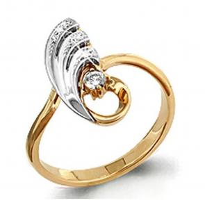 Золотое кольцо AQUAMARINE с бриллиантом 961235к фото