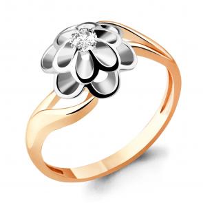 Золотое кольцо AQUAMARINE с бриллиантом 961934к фото