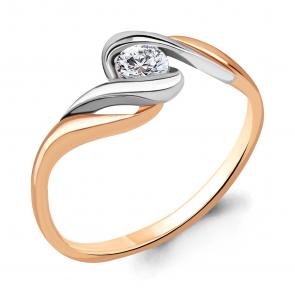 Золотое кольцо AQUAMARINE с бриллиантом 961989к фото