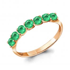 Золотое кольцо AQUAMARINE с изумрудом 962340ки фото