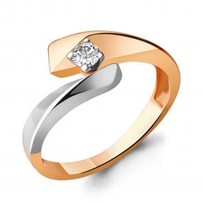 Золотое кольцо AQUAMARINE с бриллиантом 963103к фото