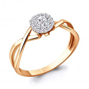 Золотое кольцо AQUAMARINE с бриллиантом 963124к фото