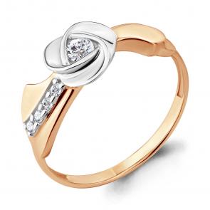 Золотое кольцо AQUAMARINE с бриллиантом 963418к фото