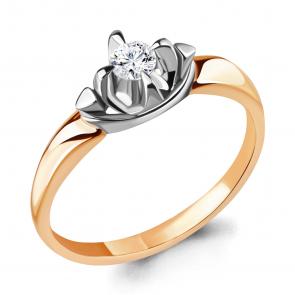 Золотое кольцо AQUAMARINE с бриллиантом 963771к фото