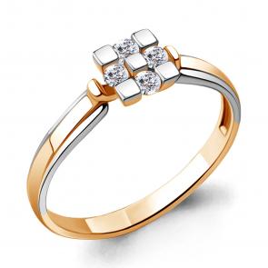 Золотое кольцо AQUAMARINE с бриллиантом 963814к фото