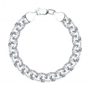 Серебряный браслет плетение Бисмарк SOKOLOV 965141504-3 фото