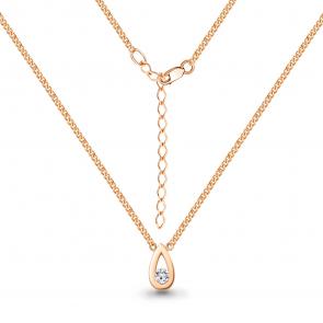 Золотое колье AQUAMARINE с бриллиантом 970469к фото