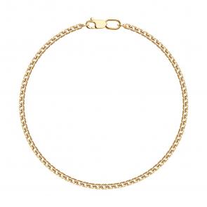 Браслет плетение Двойной Ромб из золочёного серебра SOKOLOV 985040402 фото