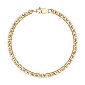 Браслет плетение Двойной Ромб из золочёного серебра SOKOLOV 985040702 фото