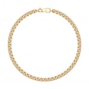 Браслет плетение Бисмарк из золочёного серебра SOKOLOV 985140504 фото