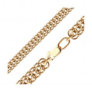 Цепь плетение Питон из золочёного серебра SOKOLOV 988150504 фото