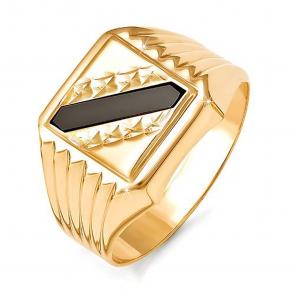 Золотое кольцо КЮЗ Del'ta с фианитом D040139 фото