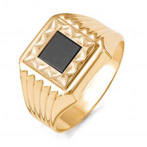 Золотое кольцо КЮЗ Del'ta с фианитом D040175 фото