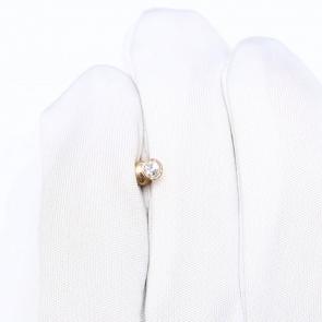 Одиночная серьга из золота КЮЗ Del'ta с фианитом D050227 фото