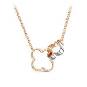 Золотое колье КЮЗ Del'ta с фианитом D0703784 фото