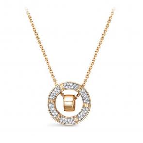 Золотое колье КЮЗ Del'ta с фианитом D0704412 фото