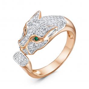 Золотое кольцо КЮЗ Del'ta с фианитом D1106553 фото