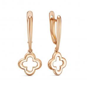 Золотые серьги КЮЗ Del'ta D2203383 фото