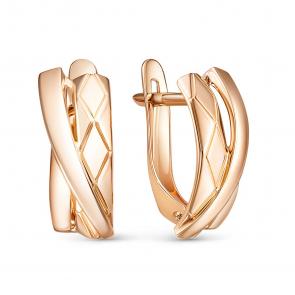 Золотые серьги КЮЗ Del'ta D2207209 фото