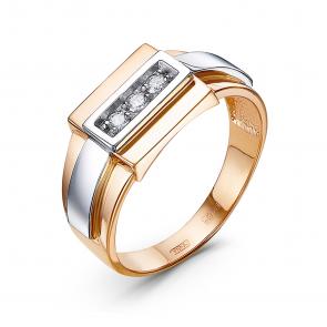 Золотое кольцо КЮЗ Del'ta с бриллиантом DБР040184 фото