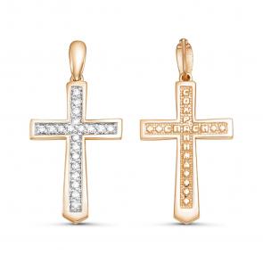 Золотая подвеска КЮЗ Del'ta с бриллиантом DБР080310 фото