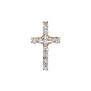 Золотая подвеска КЮЗ Del'ta с бриллиантом DБР082296 фото