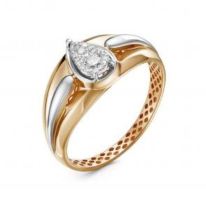 Золотое кольцо КЮЗ Del'ta с бриллиантом DБР111515р фото