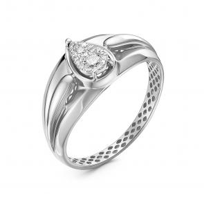 Кольцо из белого золота КЮЗ Del'ta с бриллиантом DБР111515рб фото