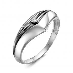 Кольцо из белого золота КЮЗ Del'ta с бриллиантом DБР111829б фото