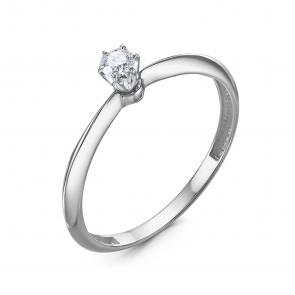 Кольцо из белого золота КЮЗ Del'ta с бриллиантом DБР111838б фото