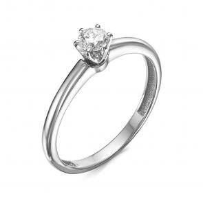 Кольцо из белого золота КЮЗ Del'ta с бриллиантом DБР111843б фото