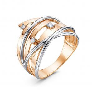 Золотое кольцо КЮЗ Del'ta с бриллиантом DБР112204 фото