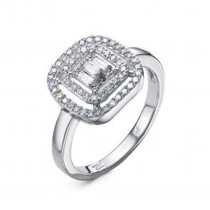 Кольцо из белого золота КЮЗ Del'ta с бриллиантом DБР112600б фото