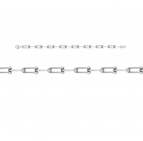 Браслет из белого золота КЮЗ Del'ta с фианитом Dб7703617 фото